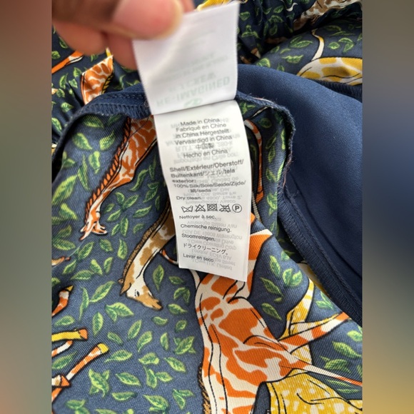 J. Crew Collection Pull-on Silk Twill High Rise Animal Print Pant Size 12 - Picture 6 of 9